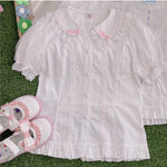 Take a bow of the bow doll collar shirt inside  HA1100