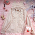 Cute Lace Doll Collar Long Sleeve Shirt   HA1273