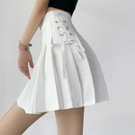 American style high waist pleated skirt  HA0521