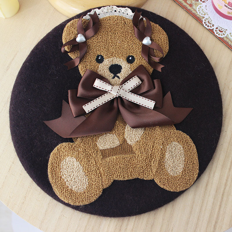 cute bear beret HA1056