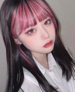 Pink Black Gradient Wig    HA0582
