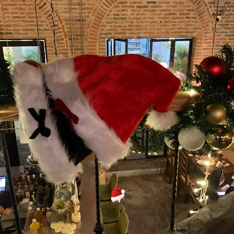 Black Bow Christmas Hat HA1309