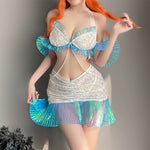 Sweet Mesh Mermaid Sling Dress   HA1681