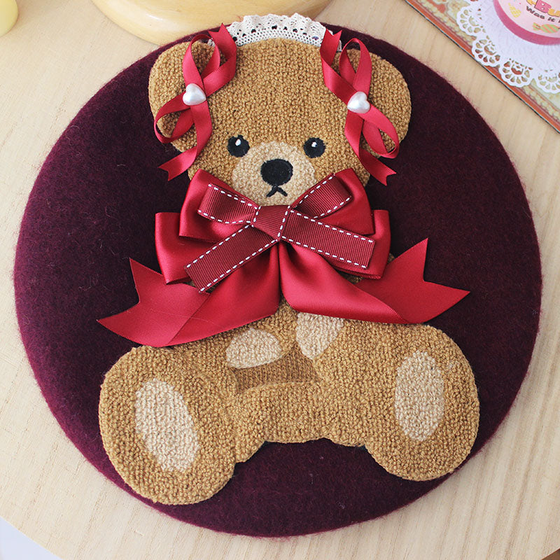 cute bear beret HA1056