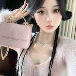 Pink Mink Fleece Knit Cardigan   HA1205