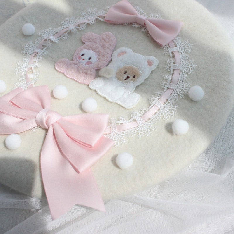 Rabbit bear autumn winter beret  HA1393