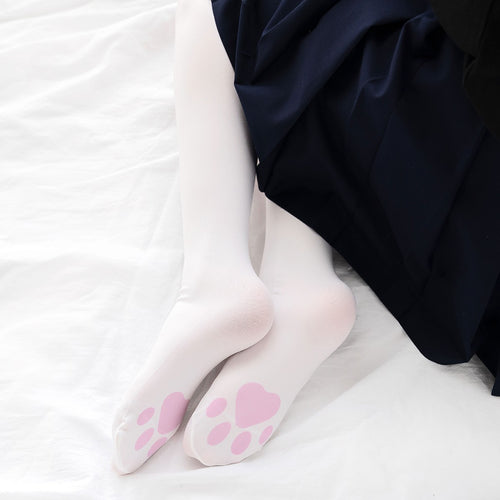 Cute cat paw print socks   HA1260