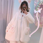 Cute cat paw plush coat   HA1458