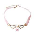 Girl Sakura Wing Choker Necklace  HA1523