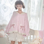 Cute Navy Neck Pajamas Loungewear   HA1482