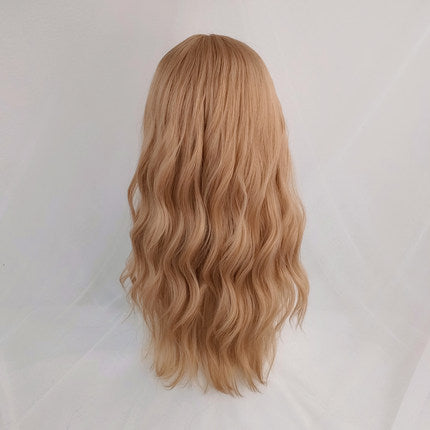 Blonde wavy curly hair HA0250