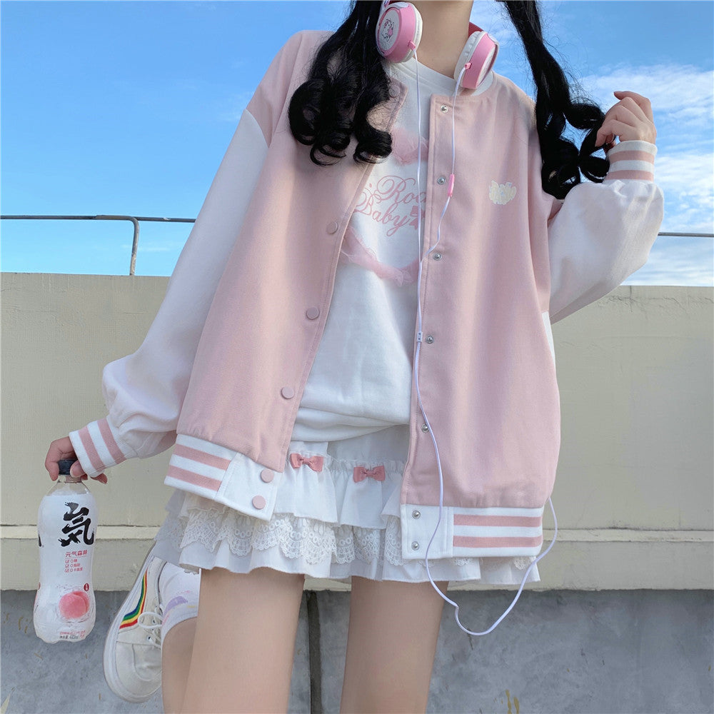 Pink baseball uniform   HA1213