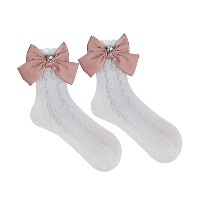 lace Bow socks   HA1587