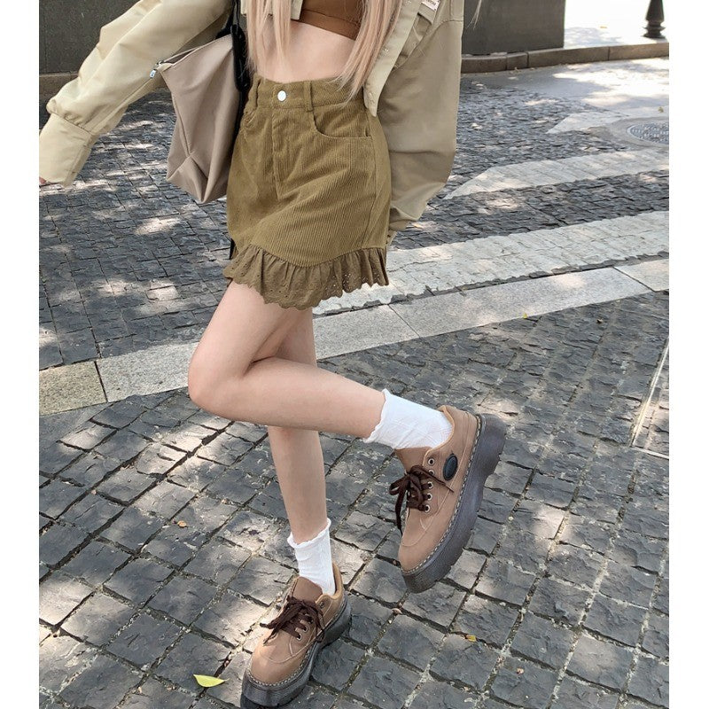 Vintage corduroy skirt   HA1528