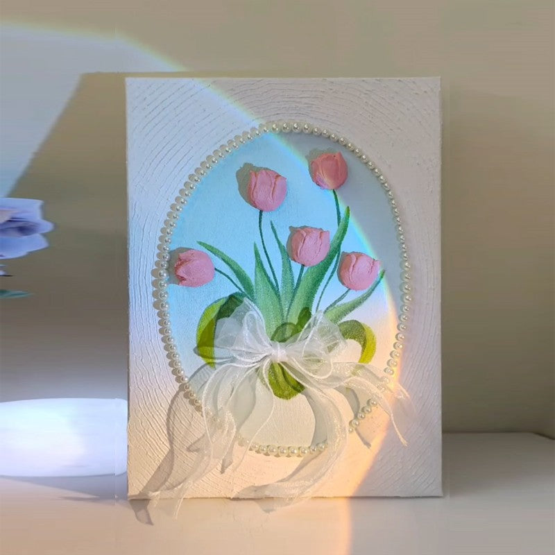 Rose flower tulip hanging painting   HA1524