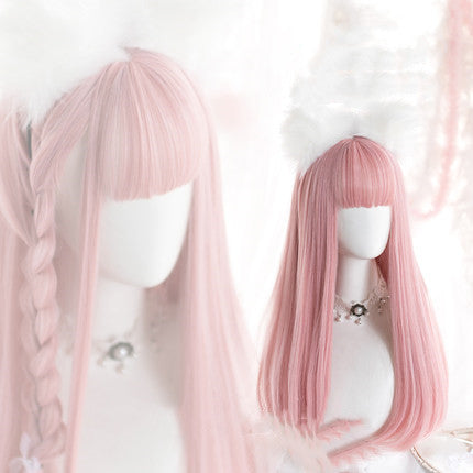 Peach Pink Wig  HA0256