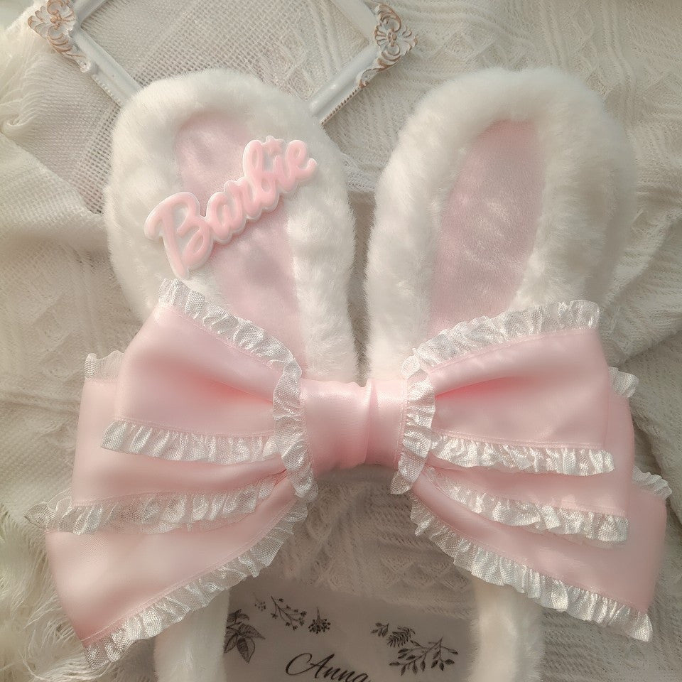 Plush Rabbit Ear Headgear    HA0625