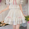 Sweet White Cake Skirt A-Line Skirt  HA0642