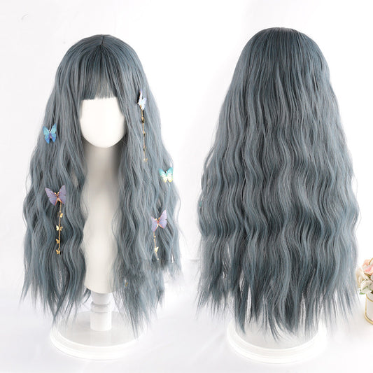 Haze Gray Blue Wig  HA0067