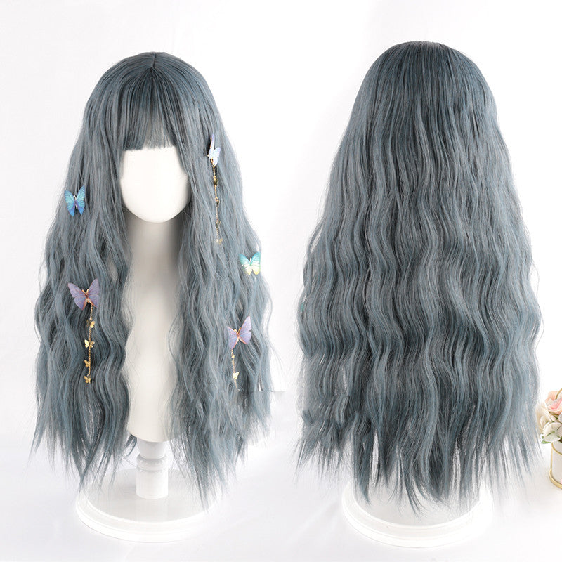 Haze Gray Blue Wig  HA0060