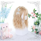 Linen Walnut Water Ripple Short Curly Hair HA0472