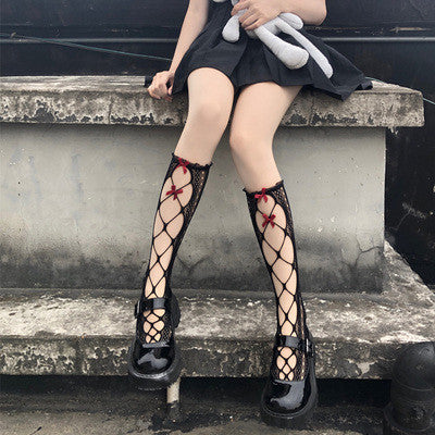 Medium Lolita Lace Fishnet Socks    HA0743