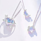 Honey Star Moon Heart Necklace   HA1723