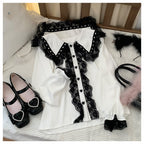 Sweetheart Knot Lace Shirt   HA1270