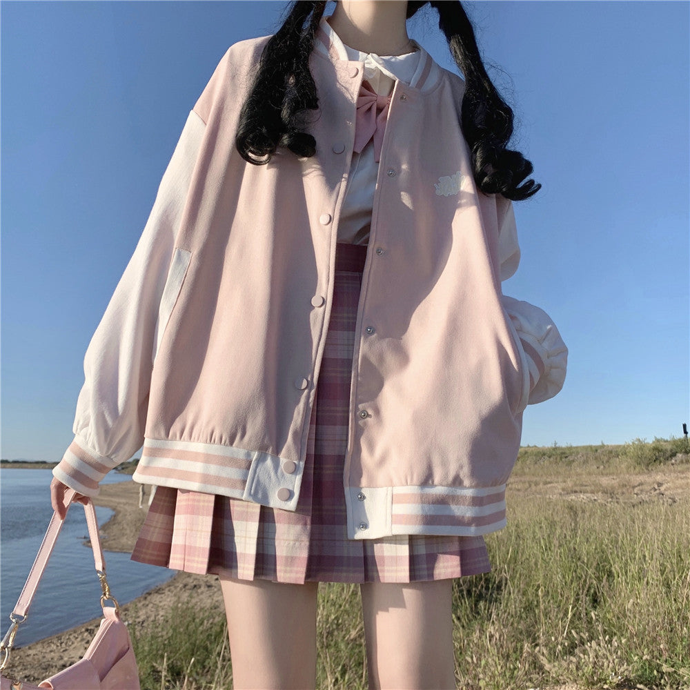 Pink baseball uniform   HA1213