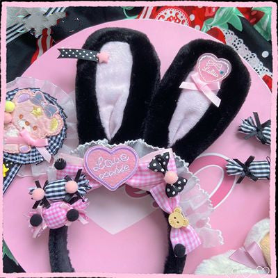 Lolita rabbit ears sweet hair band    HA0752
