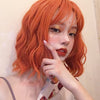 Orange short curly hair   HA0069