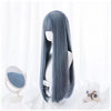 Long straight hair with blue air bangs HA0072