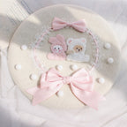 Rabbit bear autumn winter beret  HA1393