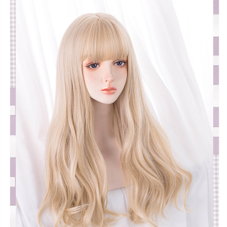 Golden Sand Natural Fluffy Big Wave Wig HA0071