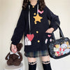 Sweet and cute cat embroidered coat   HA1141