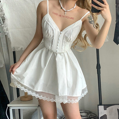 Girls waist A-line puffy dress    HA0587