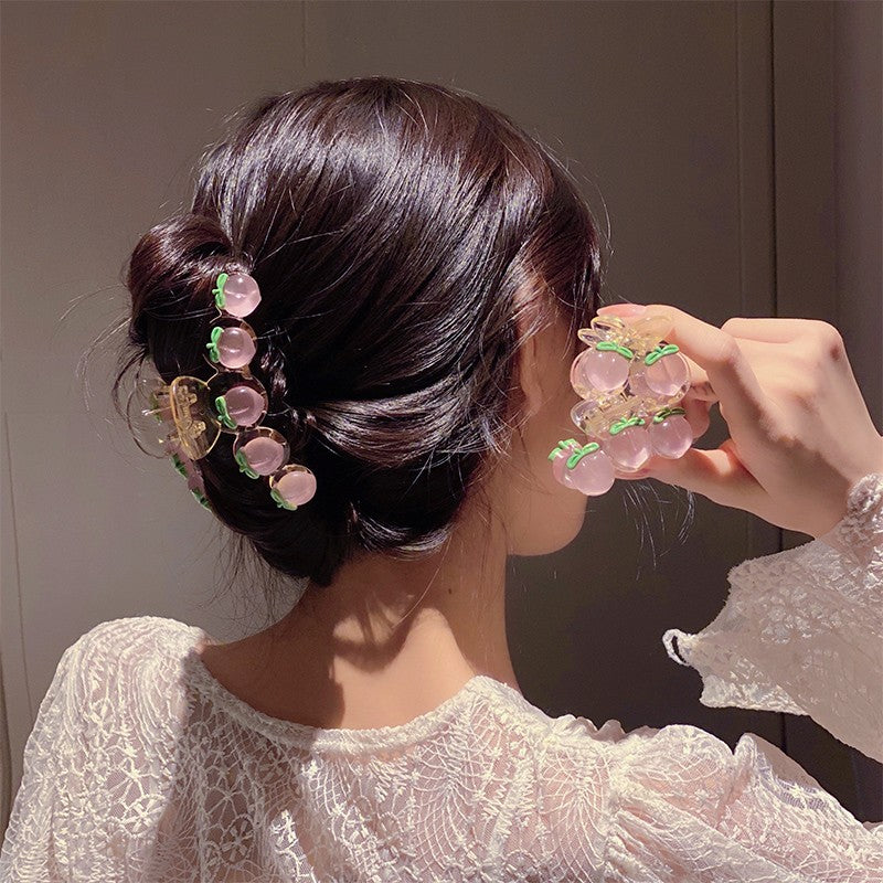 Fruit Pink Peach Hair Clip   HA1504