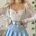 Floral Panel V-Neck Camisole   HA0688