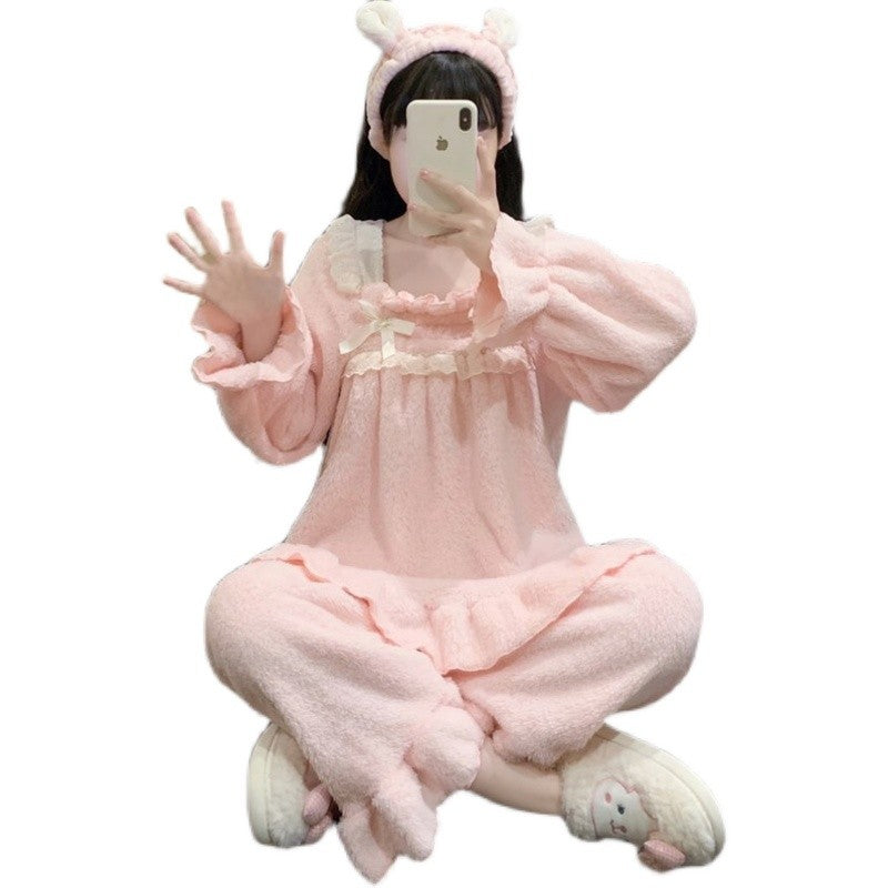 Coral fleece thick home clothes   HA1515