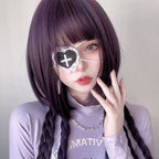 Daily long straight purple jellyfish head    HA0164