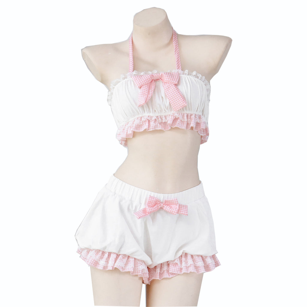 Bow bloomers tube top set    HA0703