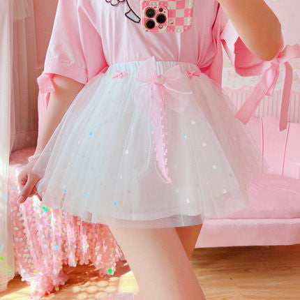 All match tulle skirt HA0377