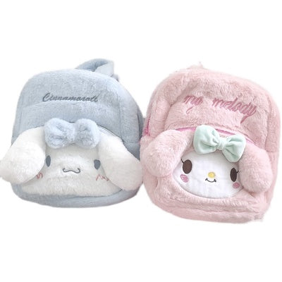 Cute Versatile Plush Backpack   HA0522