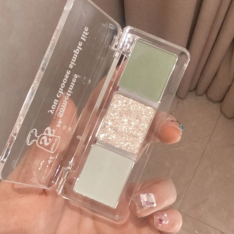 Mint green tri-color eye shadow HA0923