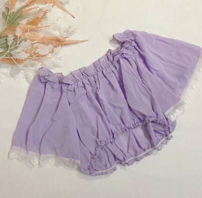 One word neck loose chiffon shirt top   HA1090