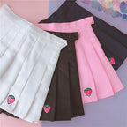 Strawberry thorn rust A-line skirt  HA0487