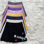 Slim all match pleated skirt HA1330