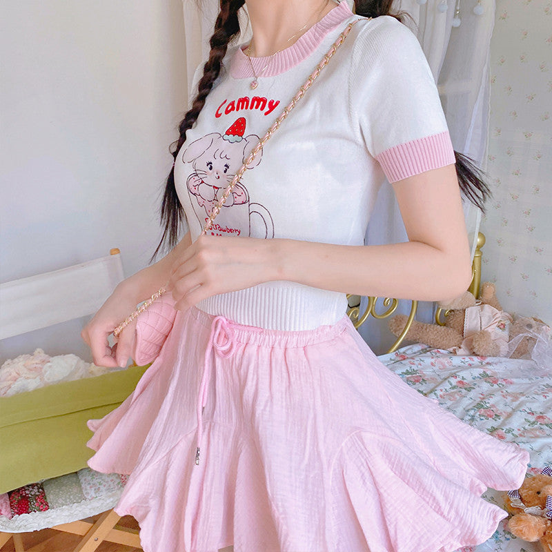 Sweet and cute short sleeve t-shirt    HA0527