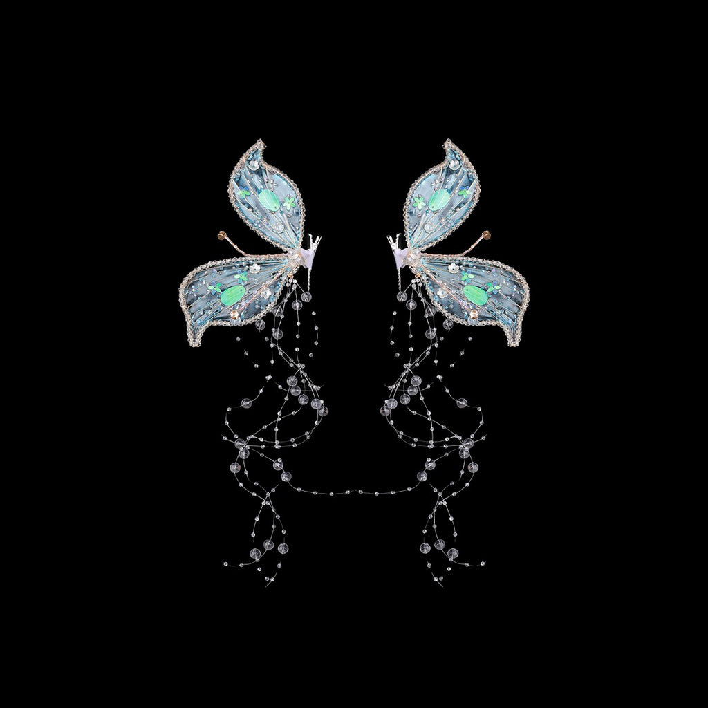Elf Ear Bridal Crystal Barrette   HA1596