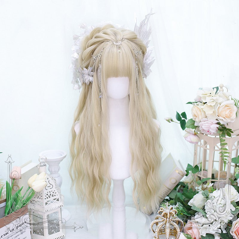 Natural water ripple long curly wig  HA1448